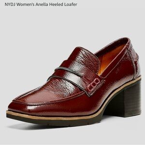 NYDJ Women's Anella Heeled Loafer - Burgundy